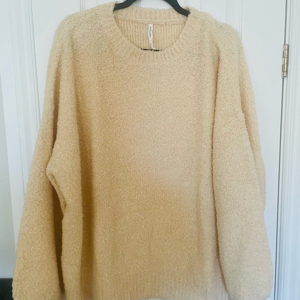 Cozy Cream Crew Neck Sweater